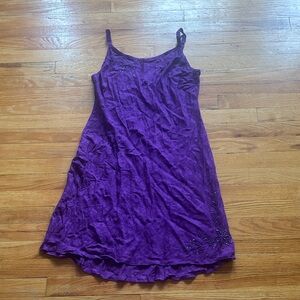 NWT Tropical Tantrum Hawaii Beaded Purple Dress